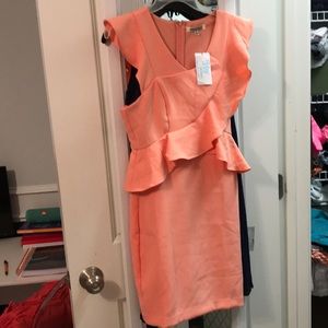peach dress!!